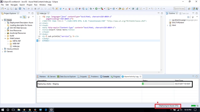 Azure activity log