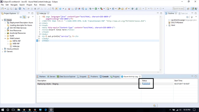 Deploy Azure cloud service