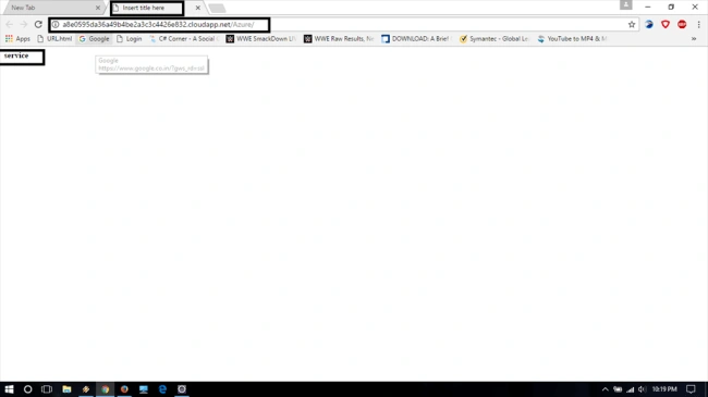 Publish Azure cloud service