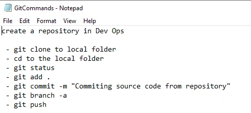 Push code to Azure DevOps repository