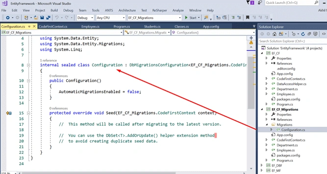 Code First Approach And Migrations In Microsoft .NET Entity Framework