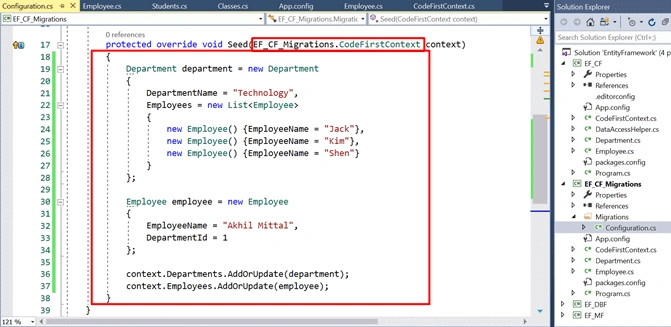 Code First Approach And Migrations In Microsoft .NET Entity Framework