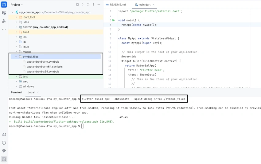 Flutter project