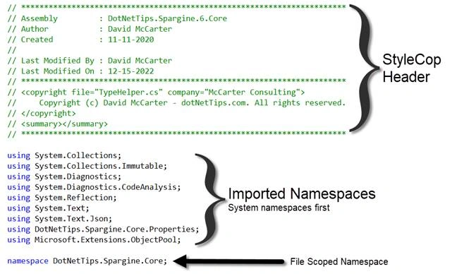Formatting Classes in Microsoft .NET to Make Them Easy to Read & Modify