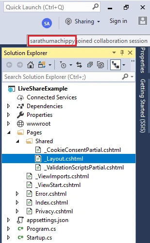 Collaborate Work In Same Project From VS 2017 And VS 2019 Using Live Share
