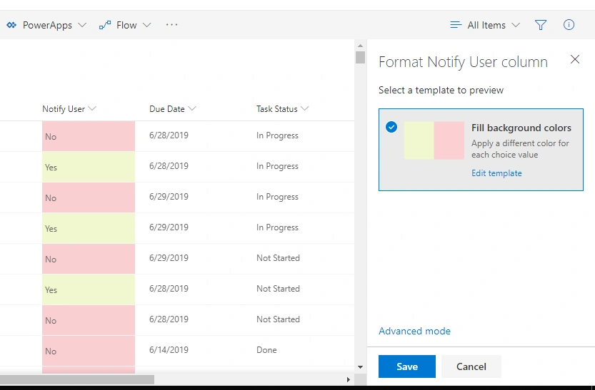 Column Formatting In SharePoint Online - No Coding