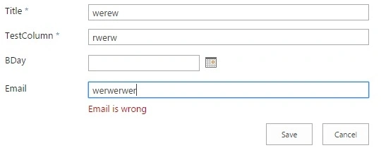  Email Validation 