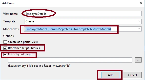 Create View