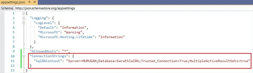 SQL connection string