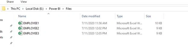 Combine and transform data of multiple files located in a Folder in Power BI