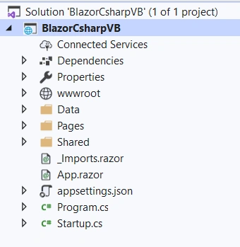 Combine C# And VB.NET In Same Blazor Project