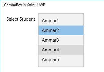 ComboBox Data Binding 