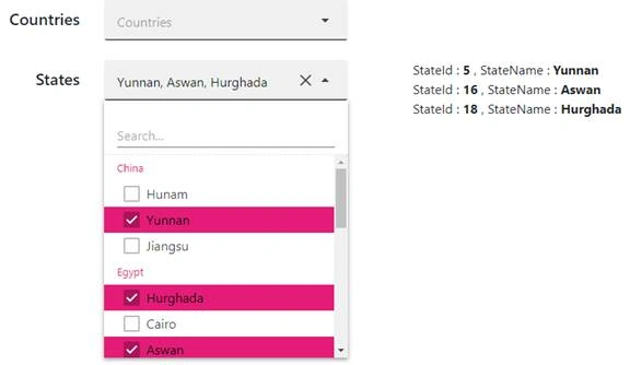 Combobox In Angular Using Ignite UI