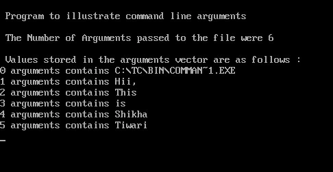 Command line argument