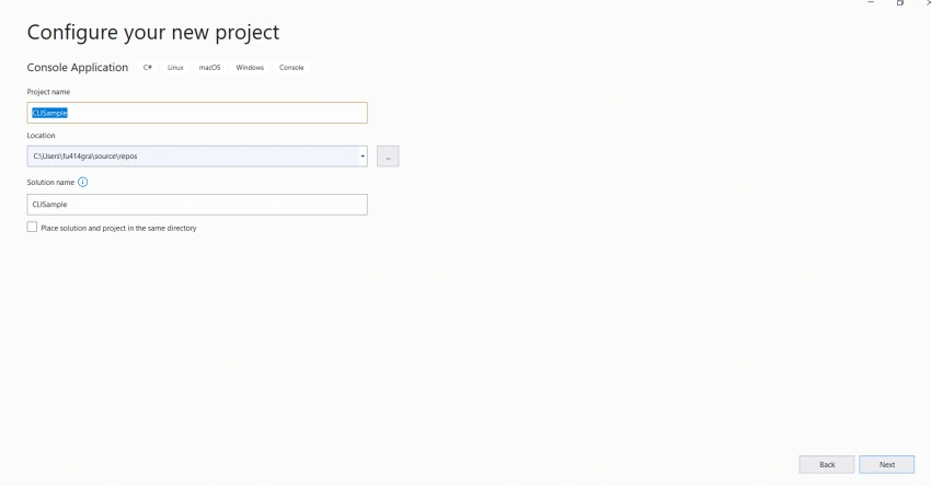 Commandline tools using .Net 5