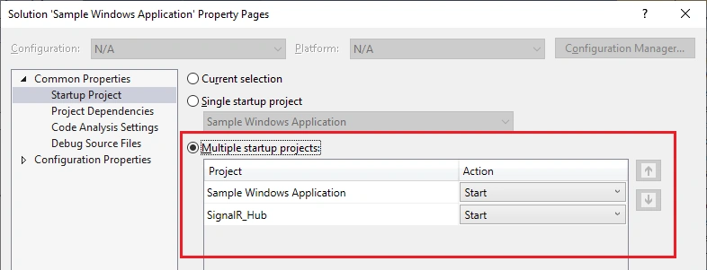Communication Between WinForm Application And React JS Application Using SignalR
