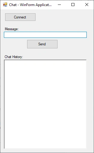 Communication Between WinForm Application And React JS Application Using SignalR