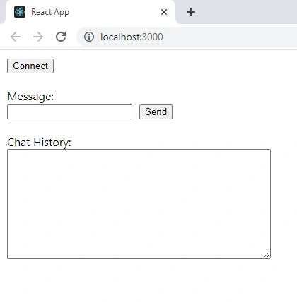 Communication Between WinForm Application And React JS Application Using SignalR
