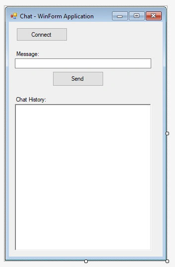 Communication Between WinForm Application And React JS Application Using SignalR