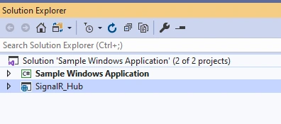 Communication Between WinForm Application And React JS Application Using SignalR