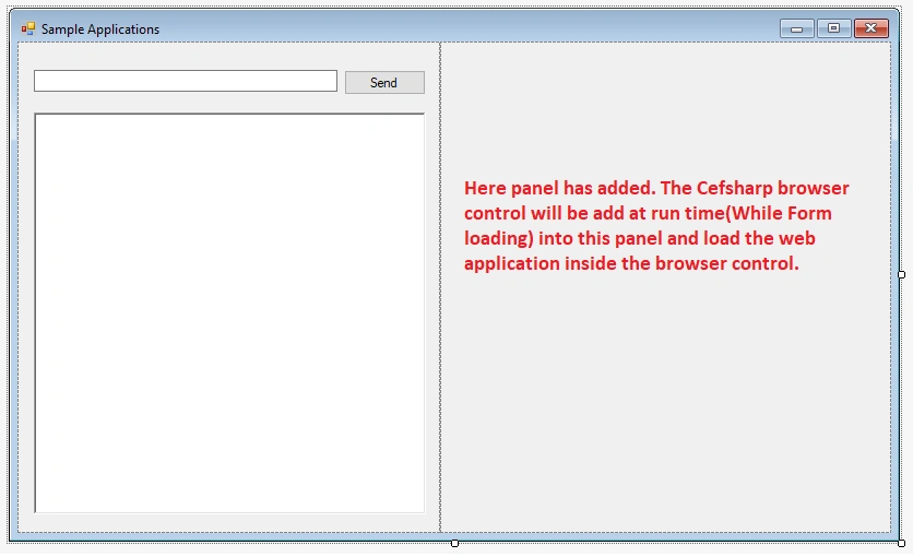 Communication Between WinForms Application And Web Application Using CefSharp Browser Event