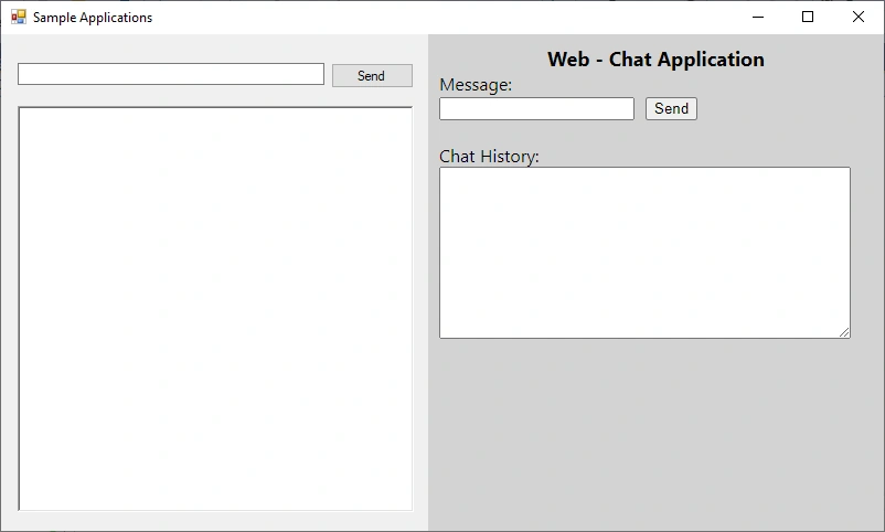 Communication Between WinForms Application And Web Application Using CefSharp Browser Event