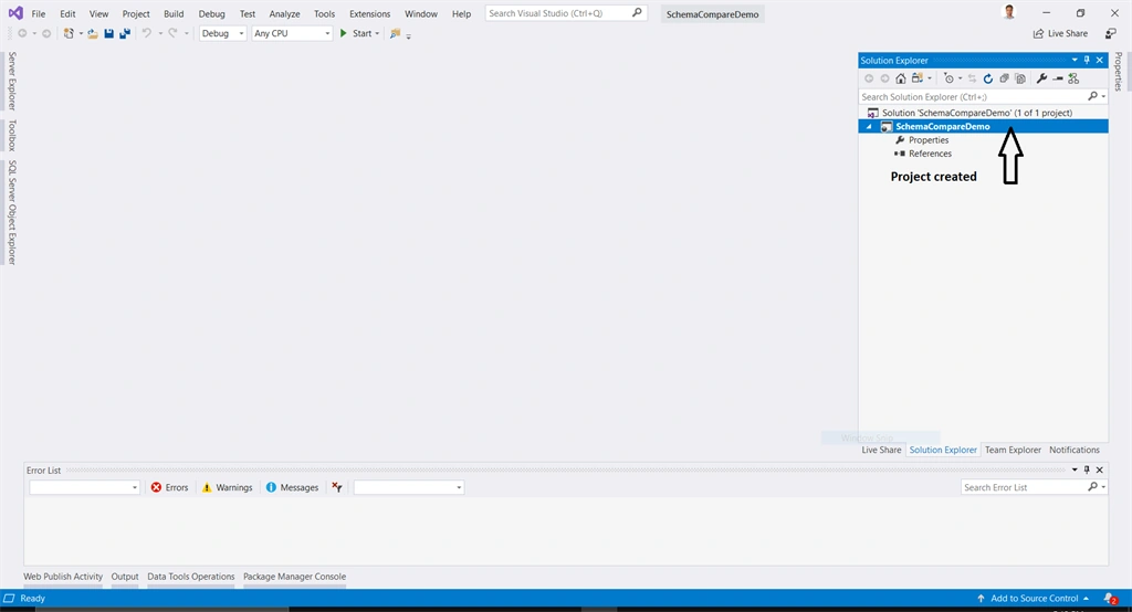 Compare And Update SQL Server Database Project With Visual Studio