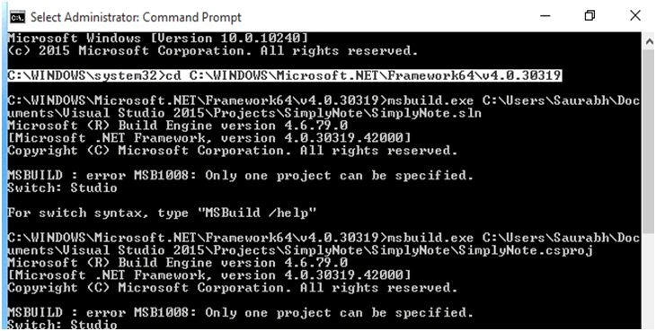 MsBuild 