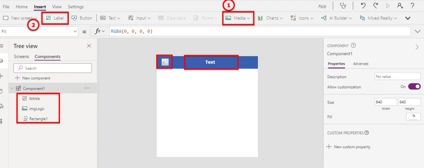 Component in Power Apps