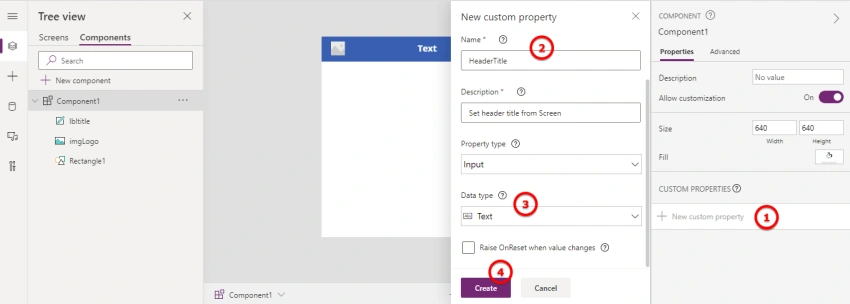 Component in Power Apps