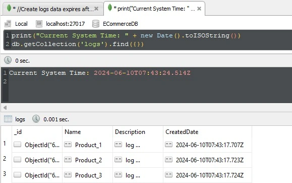 Create logs