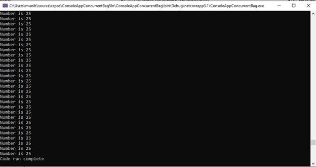 Concurrency and the ConcurrentBag in C#