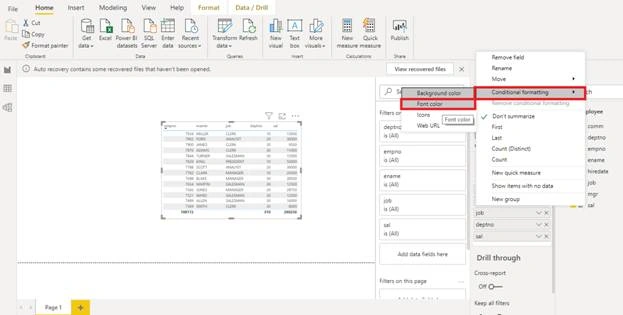 Conditional Formatting By Font Color In Power BI