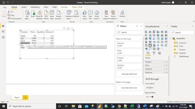 Conditional Formatting By Web URL In Power BI