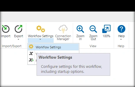 Workflow settings