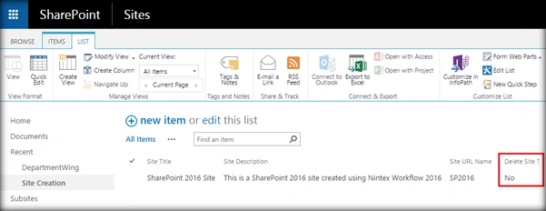 implement site