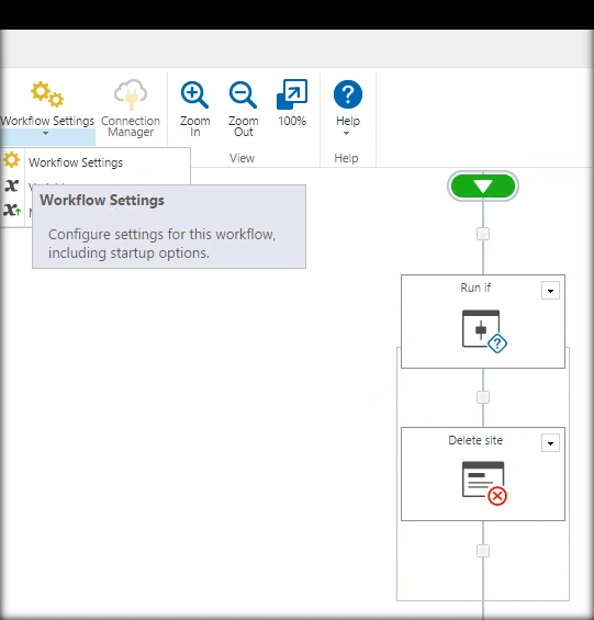 Workflow settings