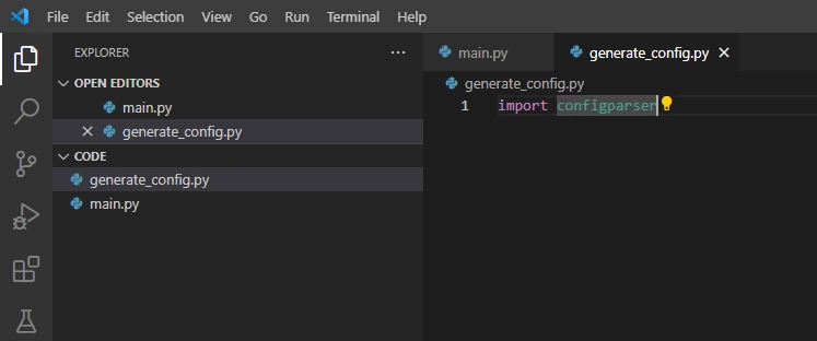 Configuration Files in Python