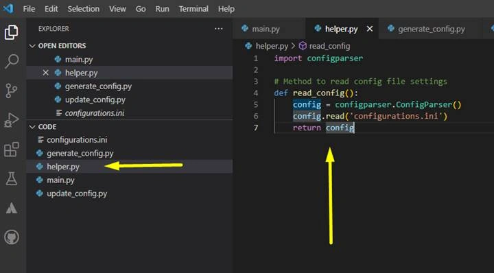 Configuration Files in Python