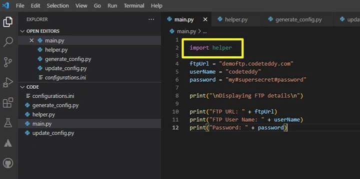 Configuration Files in Python