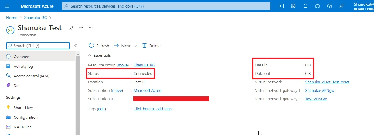 Configure A IPsec Tunnel VNet-To-VNet VPN Gateway