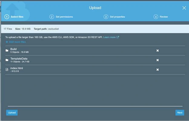 Configure And Deploy A Unity Game To Amazon S3