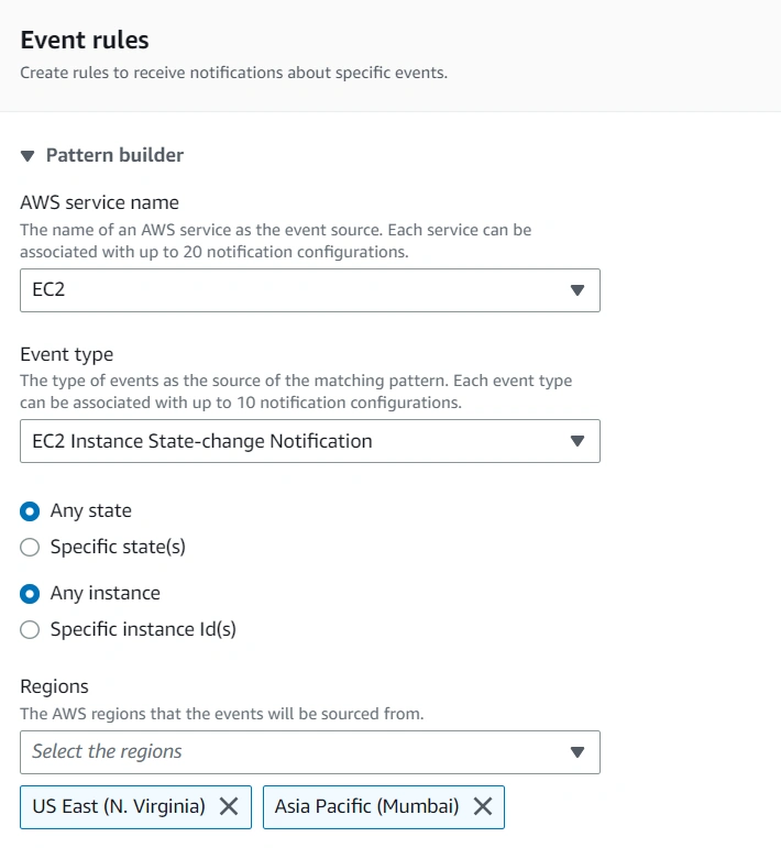 Configure AWS User Notifications