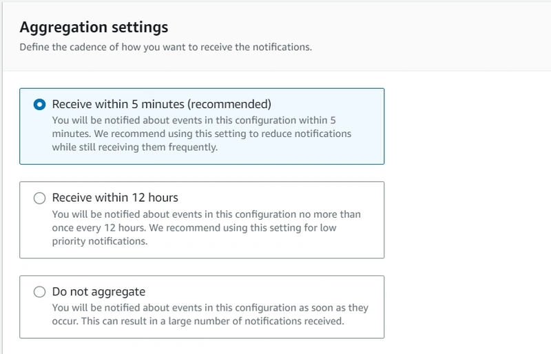 Configure AWS User Notifications