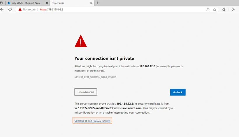 Private connection