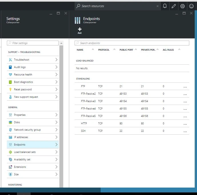 endpoints