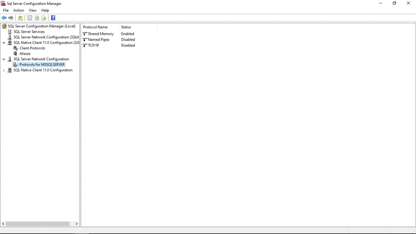 Configure Named Pipe and TCP/IP Settings of SQL Server