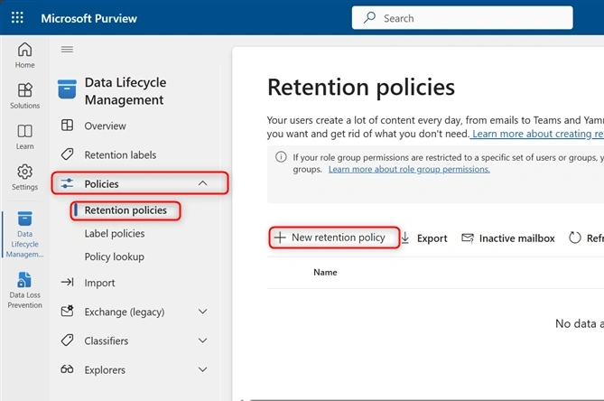 Retention Policies