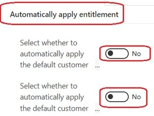Default customer