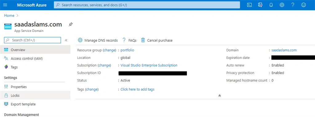 Configuring A Custom Domain Name For Your Github Pages Site Using Azure App Service Domains